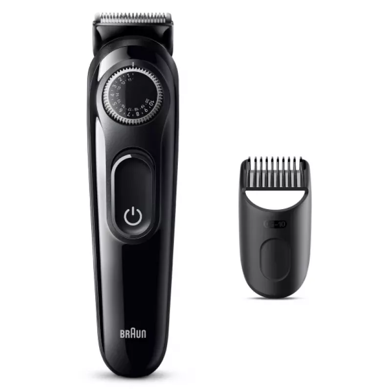 Braun BeardTrimmer 3 Beard Trm 3 BT3400, wasbaar, batterij, zwart