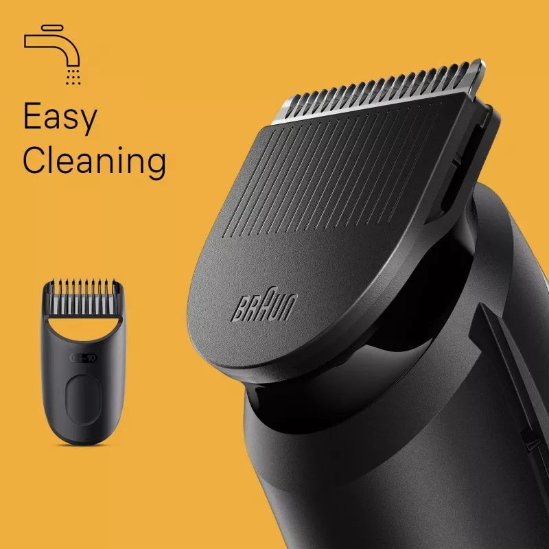 Braun BeardTrimmer 3 Beard Trm 3 BT3400, wasbaar, batterij, zwart