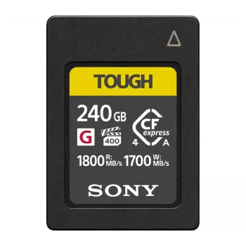 CFexpress-geheugenkaart Sony CEA-G240T 240 GB, lezen 1800 MB/s, schrijven 1700 MB/s, stof- en vochtbestendig