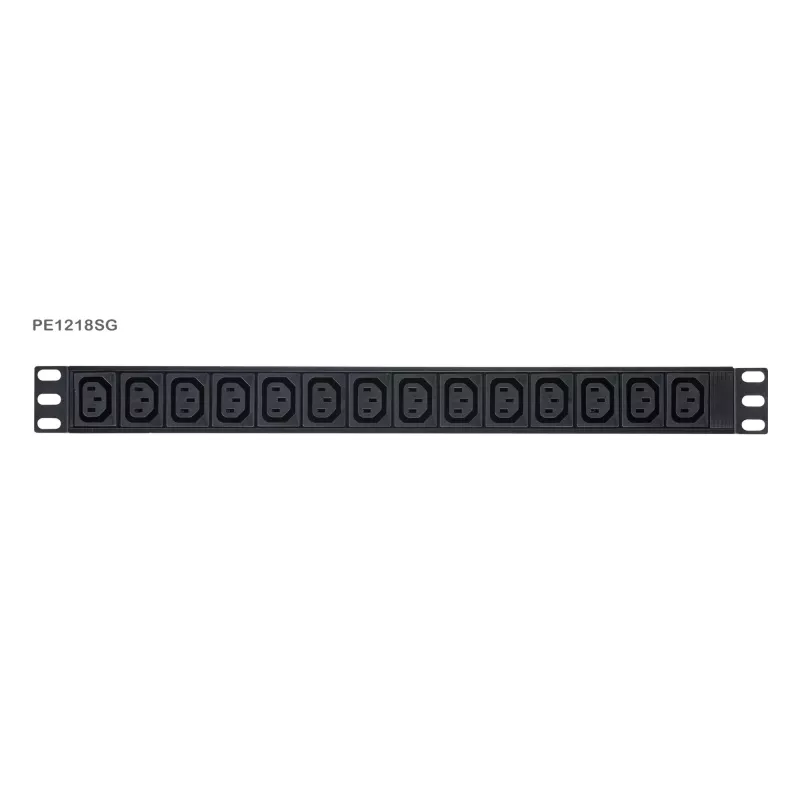 ATEN Basic Metered 1U PDU met overspanningsbeveiliging, Basic, Metered, 1U, zwart, LCD, 18 AC-uitgangen, C13-koppeling