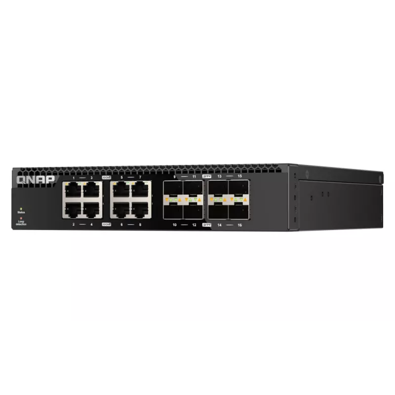 QNAP QSW-3216R-8S8T netwerkswitch unmanaged L2 10G Ethernet (100/1000/10000) zwart