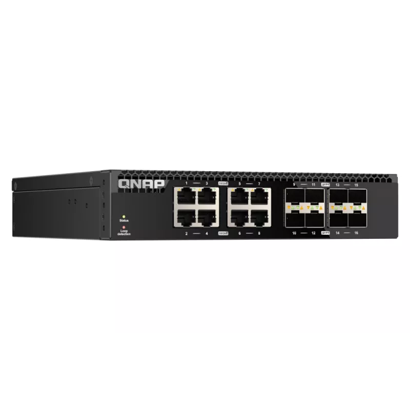 QNAP QSW-3216R-8S8T netwerkswitch unmanaged L2 10G Ethernet (100/1000/10000) zwart