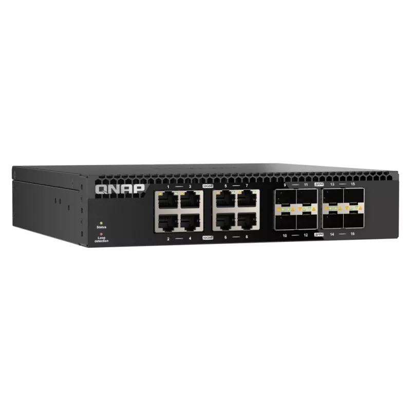 QNAP QSW-3216R-8S8T netwerkswitch unmanaged L2 10G Ethernet (100/1000/10000) zwart