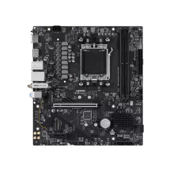 Moederbord MSI Pro A620AM-G EVO WIFI — AMD A620A-chipset, socket AM5, micro ATX, DDR5, 2 geheugenslots, Wi‑Fi 6E, 2,5Gb Ethernet