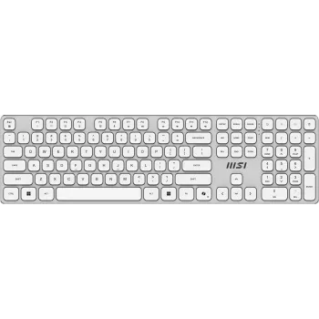 MSI FORGE K210 W COMBO WHITE US toetsenbord muis inclusief Home/Office USB QWERTY US English