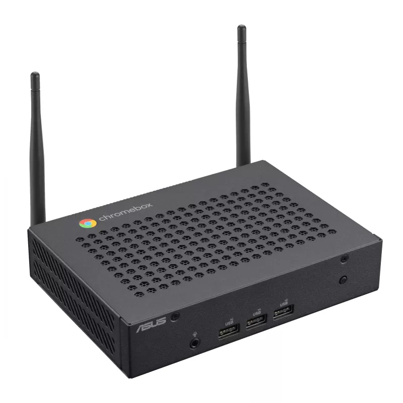 ASUS Chromebox CF40-BC012UN Intel® Celeron® N N4500 8 GB LPDDR4x-SDRAM 64 GB eMMC ChromeOS mini-pc zwart
