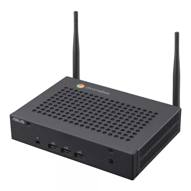 ASUS Chromebox CF40-BC012UN Intel® Celeron® N N4500 8 GB LPDDR4x-SDRAM 64 GB eMMC ChromeOS mini-pc zwart