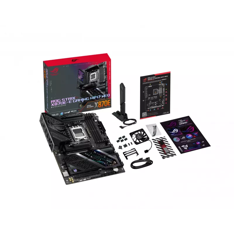 Moederbord ASUS ROG STRIX X870E-E GAMING WIFI7 NEO — AM5, X870E-chipset, PCIe-ondersteuning, Wi‑Fi 7