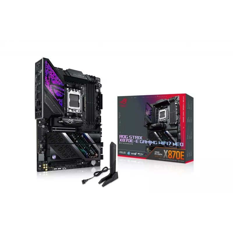 Moederbord ASUS ROG STRIX X870E-E GAMING WIFI7 NEO — AM5, X870E-chipset, PCIe-ondersteuning, Wi‑Fi 7