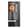 Cougar CFV235 Vision midi tower pc-behuizing, ARGB, 9,16 inch LCD (1920×462), gehard glas, zwart