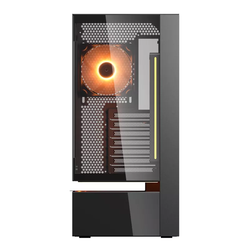 Cougar CFV235 Vision midi tower pc-behuizing, ARGB, 9,16 inch LCD (1920×462), gehard glas, zwart