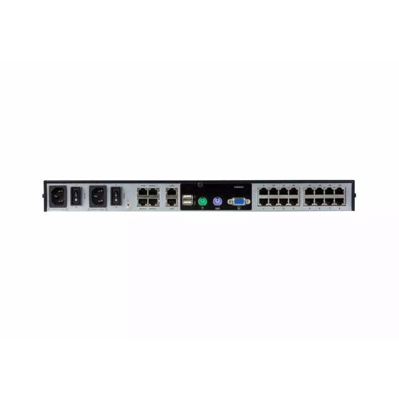 ATEN 16-poorts 2-bus CAT5e/6 KVM over IP-switch, LUC (Laptop USB Console), met audio- en virtual media-ondersteuning