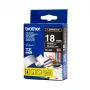 Brother TZ-345 labeltape wit op zwart