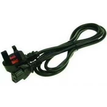 2-Power IEC C13 kabel met UK-stekker zwart C13 koppeling