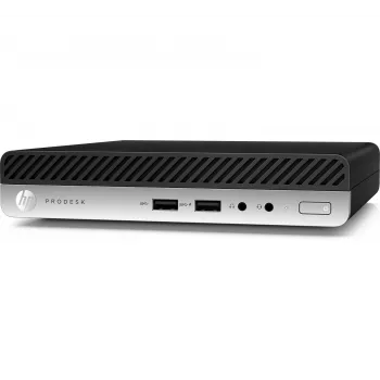 T1A HP ProDesk 400 G4 refurbished Intel® Core™ i5 i5-8400T 8 GB DDR4-SDRAM 256 GB SSD Windows 10 Pro mini-pc zwart, zilver