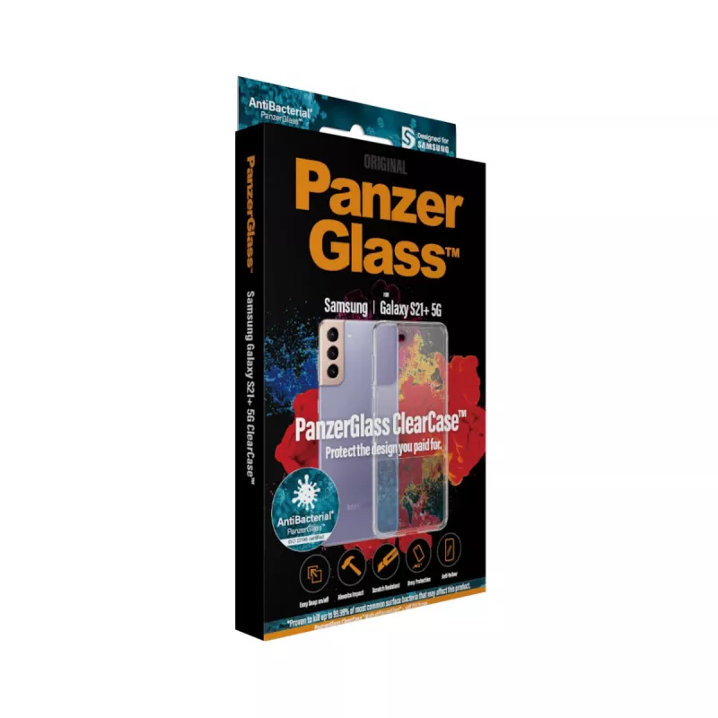 PanzerGlass ® ClearCase™ Samsung Galaxy S21 Plus 5G, cover, Samsung, Samsung - Galaxy S21+, transparant