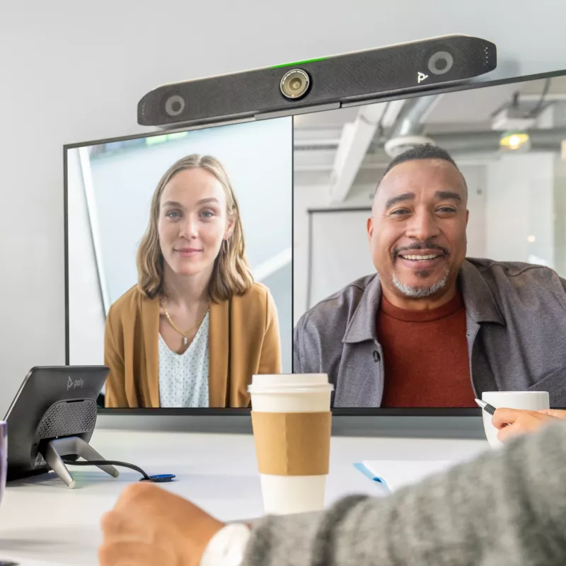 HP Poly Studio X52 all-in-one videobar, groeps-videoconferentiesysteem, 4K Ultra HD, 30 fps, 95°, 5x, Android