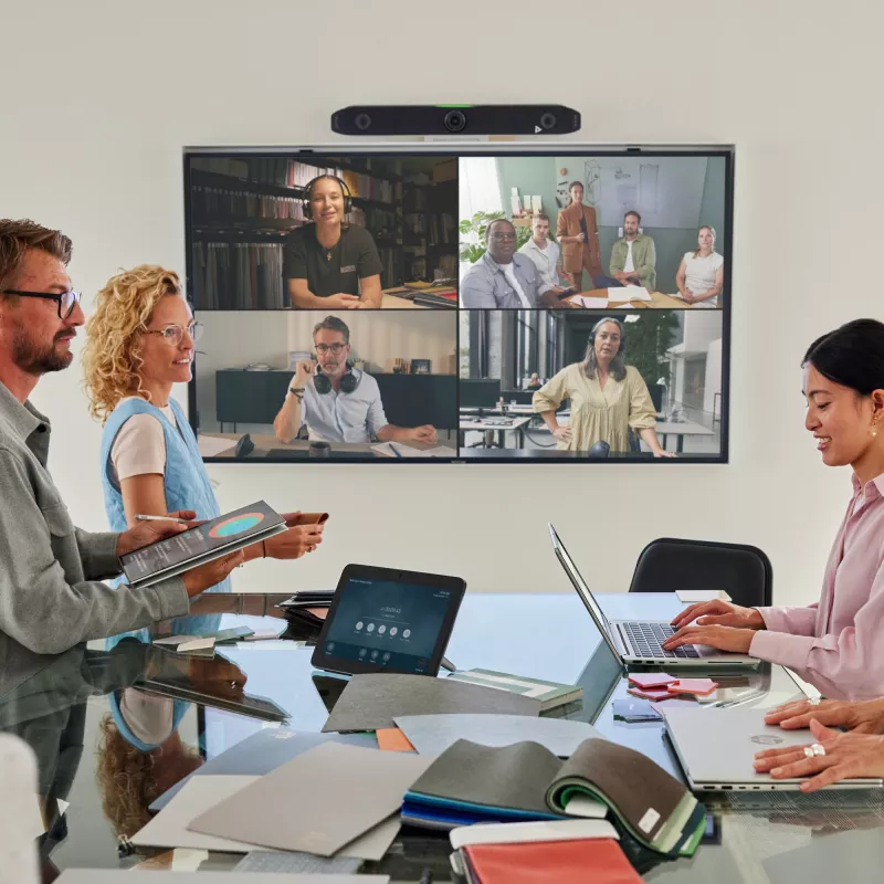 HP Poly Studio X52 all-in-one videobar, groeps-videoconferentiesysteem, 4K Ultra HD, 30 fps, 95°, 5x, Android