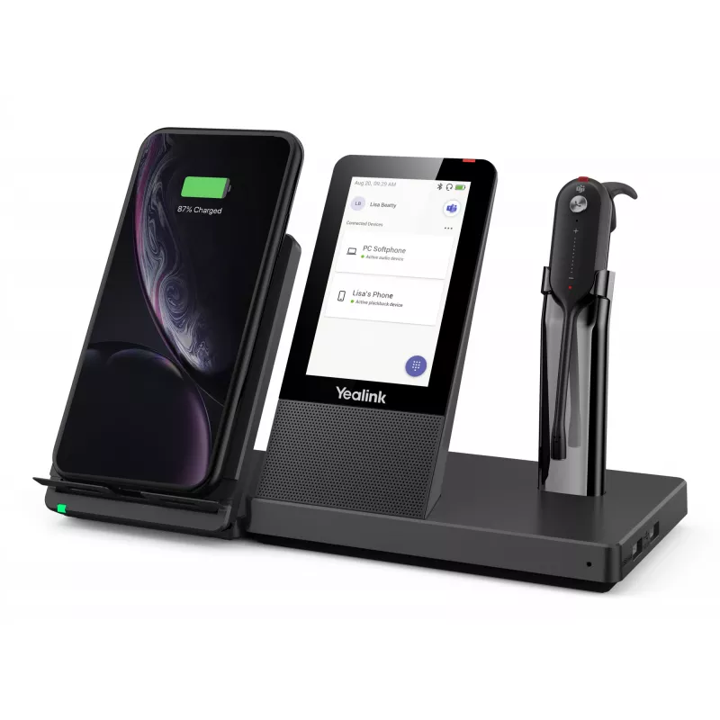 Draadloze DECT-headset Yealink WH67 van Yealink – DECT-draadloze headset voor gesprekken en UC