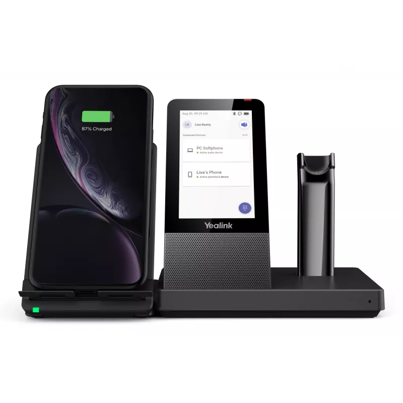 Draadloze DECT-headset Yealink WH67 van Yealink – DECT-draadloze headset voor gesprekken en UC