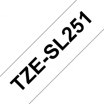 Brother TZESL251 labelband zwart op wit