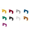 Lanview clips voor slank & Bendable serie 20 stuks geel kunststof 150 mm 20 st.