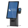 Kioskset Ergonomic Solutions SpacePole Mini Kiosk Countertop zwart metaal