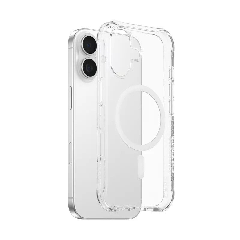 PanzerGlass CARE™ by ® Samba hoesje transparant met wit MagSafe iPhone 17 | bulk