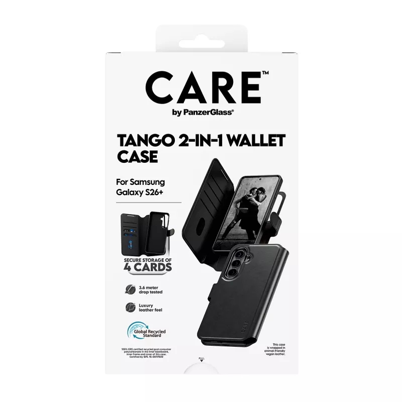 PanzerGlass CARE™ by ® Tango 2-in-1 portemonneehoesje met Qi Samsung Galaxy S26+