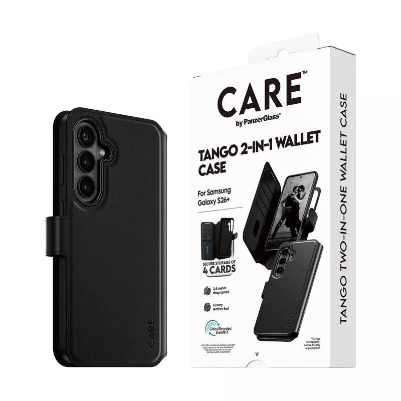 PanzerGlass CARE™ by ® Tango 2-in-1 portemonneehoesje met Qi Samsung Galaxy S26+
