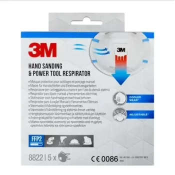 3M 8822PRO5 herbruikbaar ademhalingsmasker FFP2 halfmasker deeltjesfilterend ademhalingsmasker
