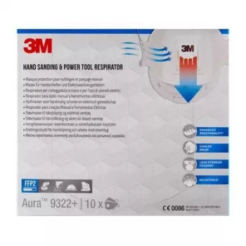 3M 9322PRO5 herbruikbaar ademhalingsmasker FFP2 halfmasker ademhalingsmasker luchtzuiverend ademhalingsmasker