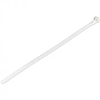 StarTech.com 25 cm herbruikbare kabelbinders – 7 mm breed, 65 mm bundeldiameter, 22 kg treksterkte, losmaakbare nylonbinders, binnen/buiten, 94V-2/UL gecertificeerd, 100-pack – wit