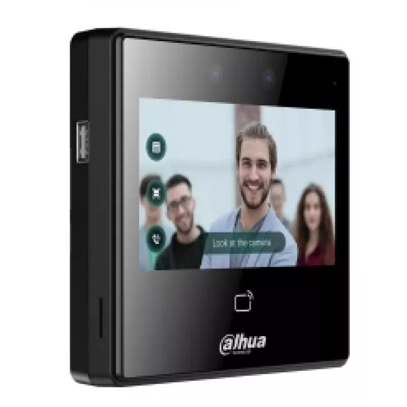 Dahua Technology DHI-ASI3213A-W toegangscontrolelezer gezichtsherkenningsterminal zwart