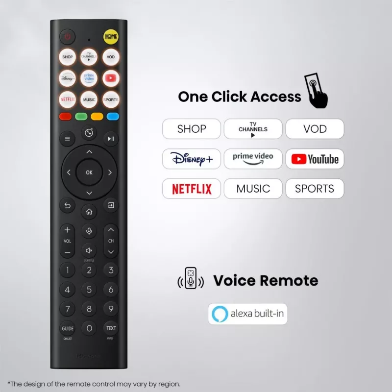Hisense 85E8S 85 inch ULED 4K Mini LED smart-tv, 3840×2160, 400 cd/m², Wi‑Fi, HomeOS (grijs)