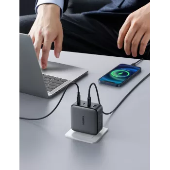 Oplader Ugreen Nexode 100W GaN USB-C USB-A snelladen 3 poorten