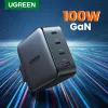 Oplader Ugreen Nexode 100W GaN USB-C USB-A snelladen 3 poorten