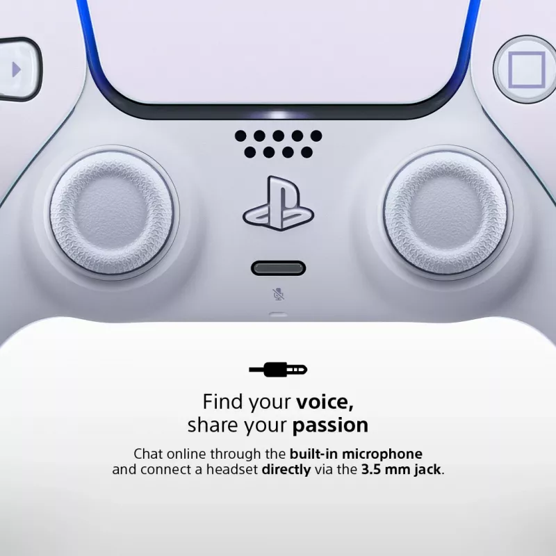 Sony DualSense v3 Pearl Bluetooth/USB gamepad analoog/digitaal PlayStation 5