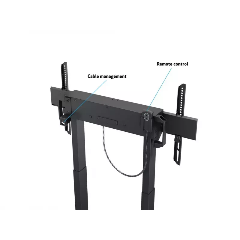 Multibrackets M gemotoriseerde vloerstandaard 60kg zwart max. gewicht 60kg min. beeldscherm 94cm max. beeldscherm 2,29m