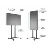 Multibrackets M gemotoriseerde vloerstandaard 60kg zwart max. gewicht 60kg min. beeldscherm 94cm max. beeldscherm 2,29m