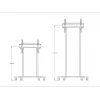 Multibrackets M gemotoriseerde vloerstandaard 60kg zwart max. gewicht 60kg min. beeldscherm 94cm max. beeldscherm 2,29m