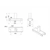 Multibrackets M plafondverlengingsset 3m Pro OM55N-D/OM46N-D
