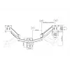 Multibrackets M monitorhouder wand basic dual 16 kg 17-32 inch zwart