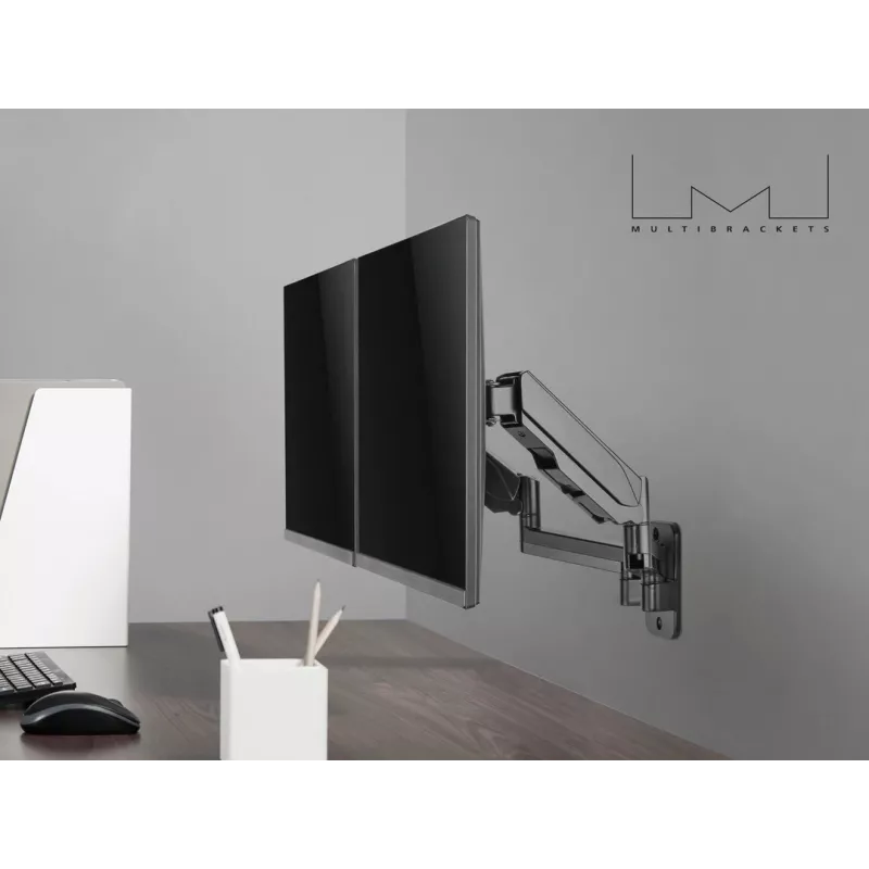 Multibrackets M monitorhouder wand basic dual 16 kg 17-32 inch zwart