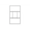 Behuizing-wandhouder MULTIBRACKETS M Pro Series voor 55-inch displays, slank medium, wit, staal, 1360×87×860 mm, liggend/staand