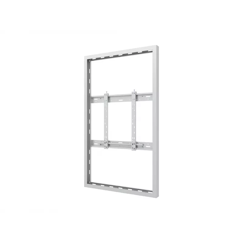 Behuizing-wandhouder MULTIBRACKETS M Pro Series voor 55-inch displays, slank medium, wit, staal, 1360×87×860 mm, liggend/staand