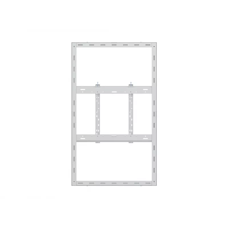 Behuizing-wandhouder MULTIBRACKETS M Pro Series voor 55-inch displays, slank medium, wit, staal, 1360×87×860 mm, liggend/staand
