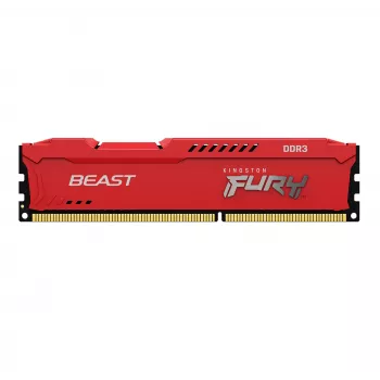 Kingston Technology FURY Beast, 8 GB, 1 x 8 GB, DDR3, 1866 MHz, 240-pin DIMM, rood
