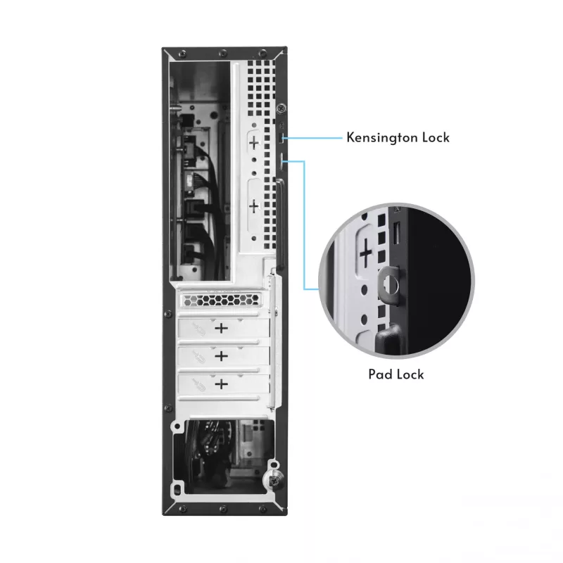 Computerbehuizing CHIEFTEC DT-10B-300 Small Form Factor (SFF) zwart met 300 W TFX-voeding
