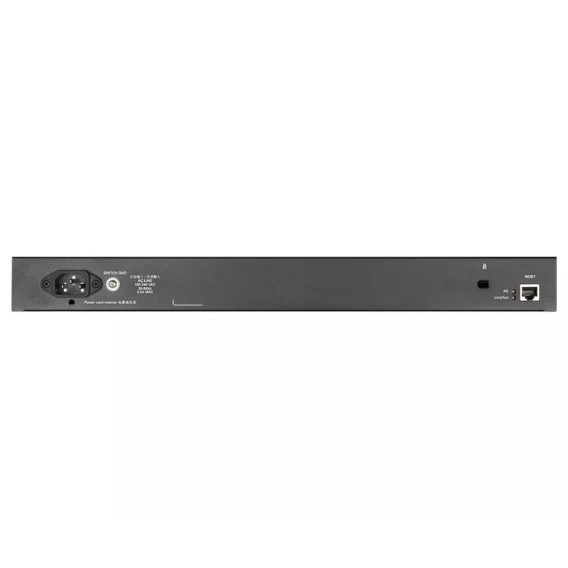 D-Link 28-poorts Gigabit stackable smart managed switch met 2 x 10GBase-T & 2 x 10G SFP+